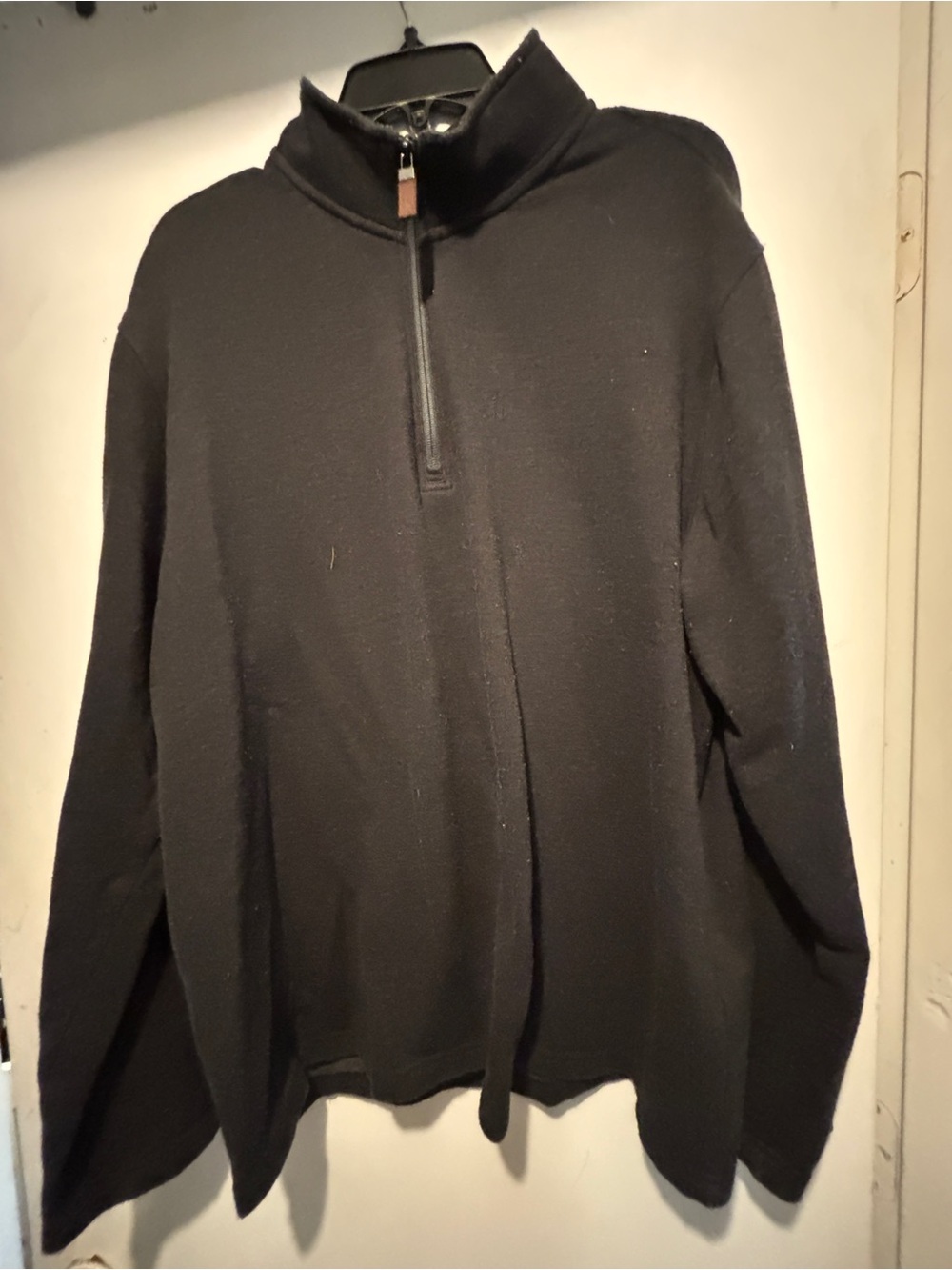 G.H. Bass & Co. Black Half-Zip Mock Neck Sweater
